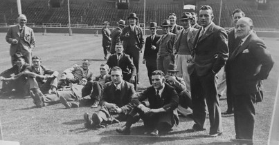 Harold and Salford at Wembley 1938.